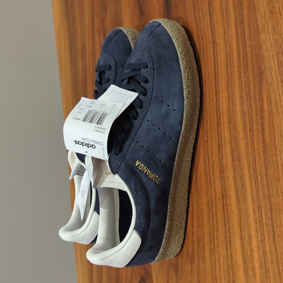 Adidas Originals Topanga Clean Navy Suede Men's 7.5 - Picture 1 of 8